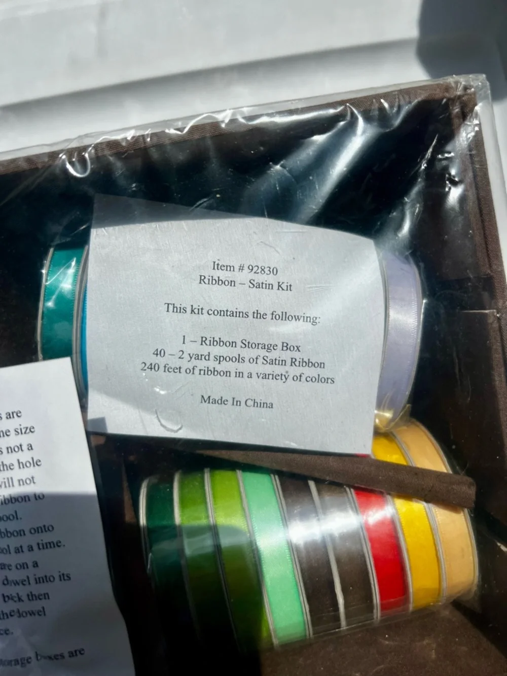 Assorted Satin Ribbon Spools - Multi Color Pack - Picture 2 of 4